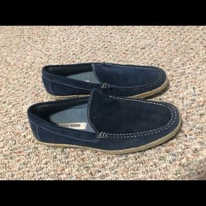 Steve Madden Blue Suede Loafers
